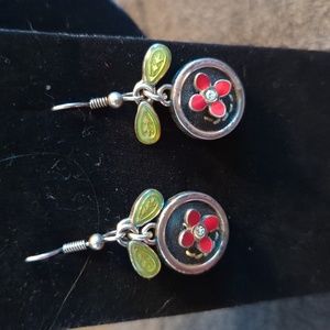 floral hanging earrings